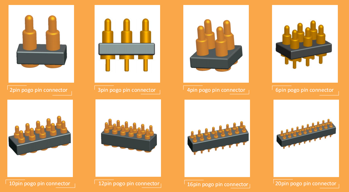 Double Row Spring Loaded Connector 16pin Solder Cup Connector 2.54mm Pitch