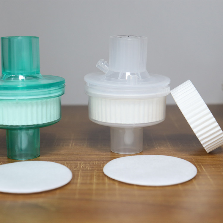 Customized Diameter Hme Filtering Paper , Circular Design HME Paper Filter