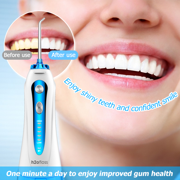 Rechargeable Cordless Water Flosser Hf 9 With 2500mAh Battery