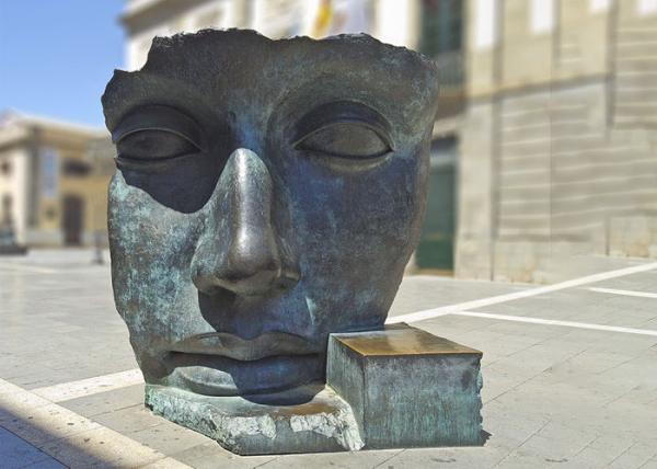Quality Modern Art Decoration Bronze Statue Custom Bronze Face Sculpture for sale