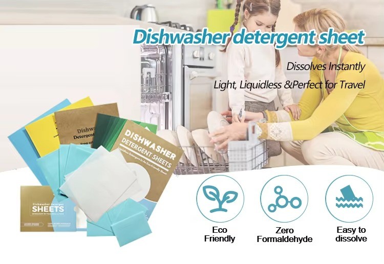 Customizable Dishwashing Detergent Sheets Lightweight And Compact