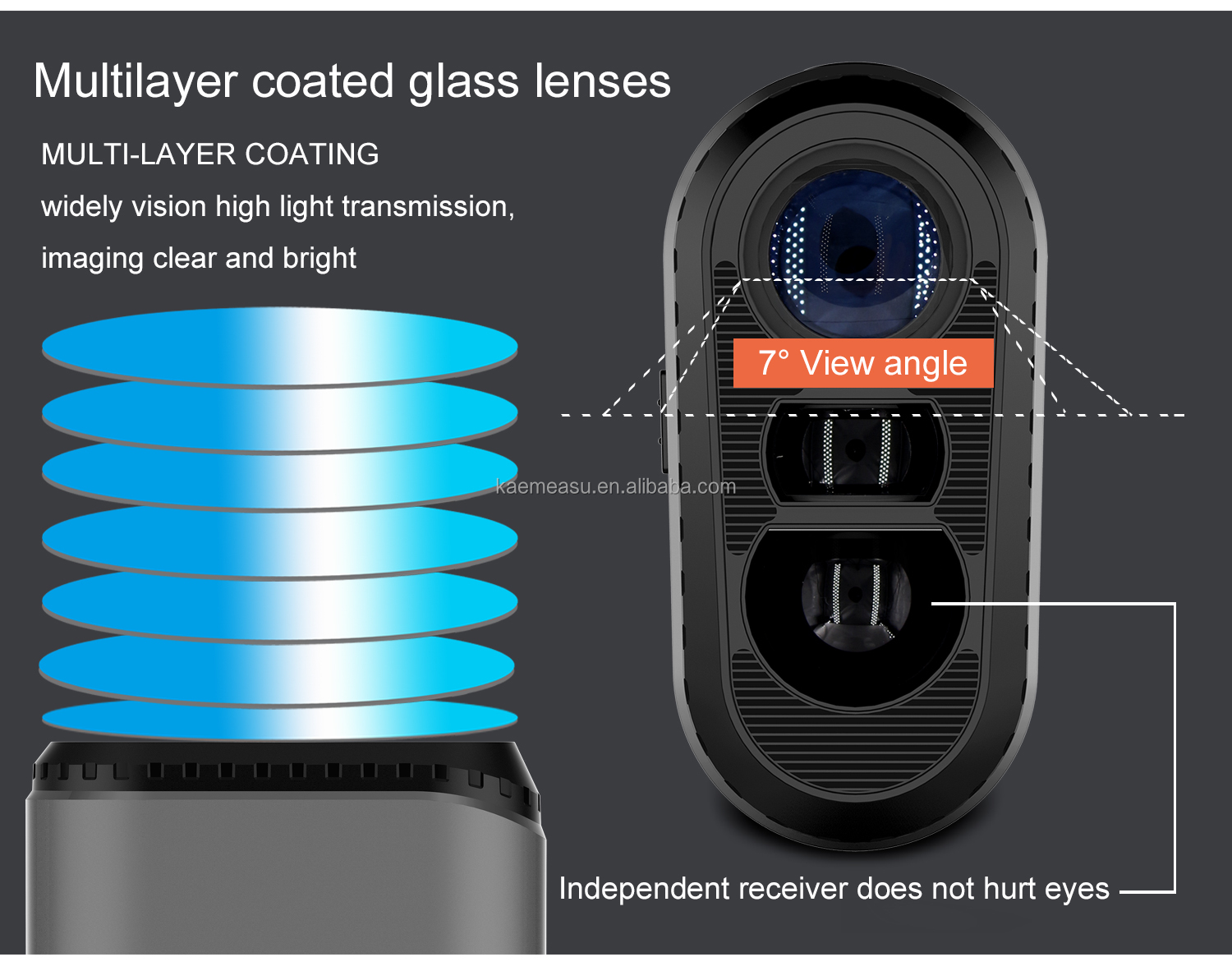 450m High Precision Rangefinder Golf Range Finder Distance Meter Laser Works Rangefinder