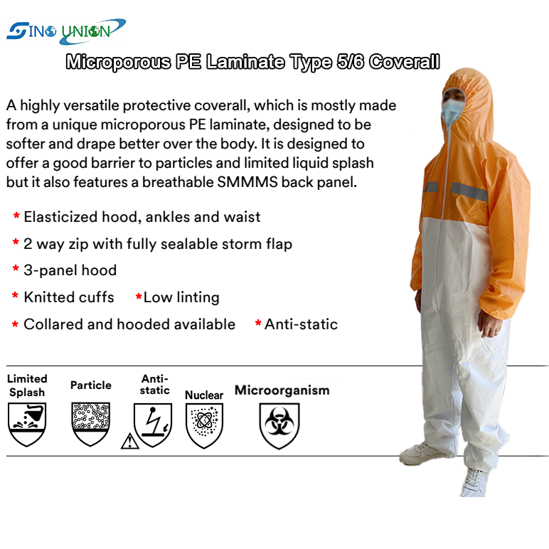 OEM Non Woven Mechanic Disposable Coverall Industry Protection Coveralls