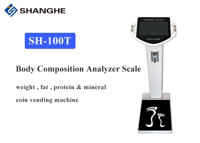 Wifi Smart TMB 75Ω Coin Operated Weighing Scales With Label Printer