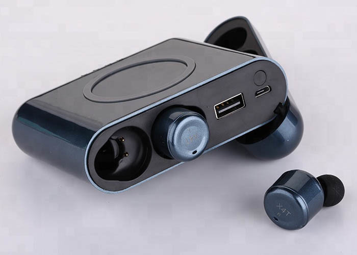 Two Phones Connecting True Wireless Stereo Earbuds Magnetic Inductive Charging
