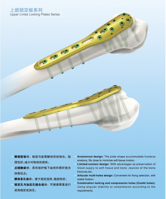 Plate and Screw Limited-contact Dynamic Compression Titanium Plates(Upper Limb)