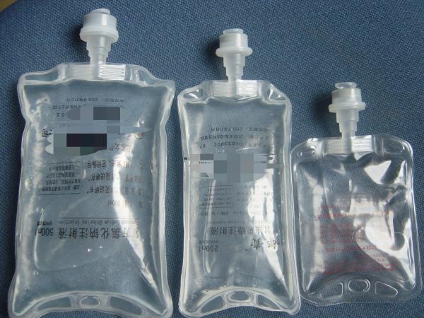 Medical 250ml 500ml medical drip bag Sterile normal Saline Disposable Non-PVC