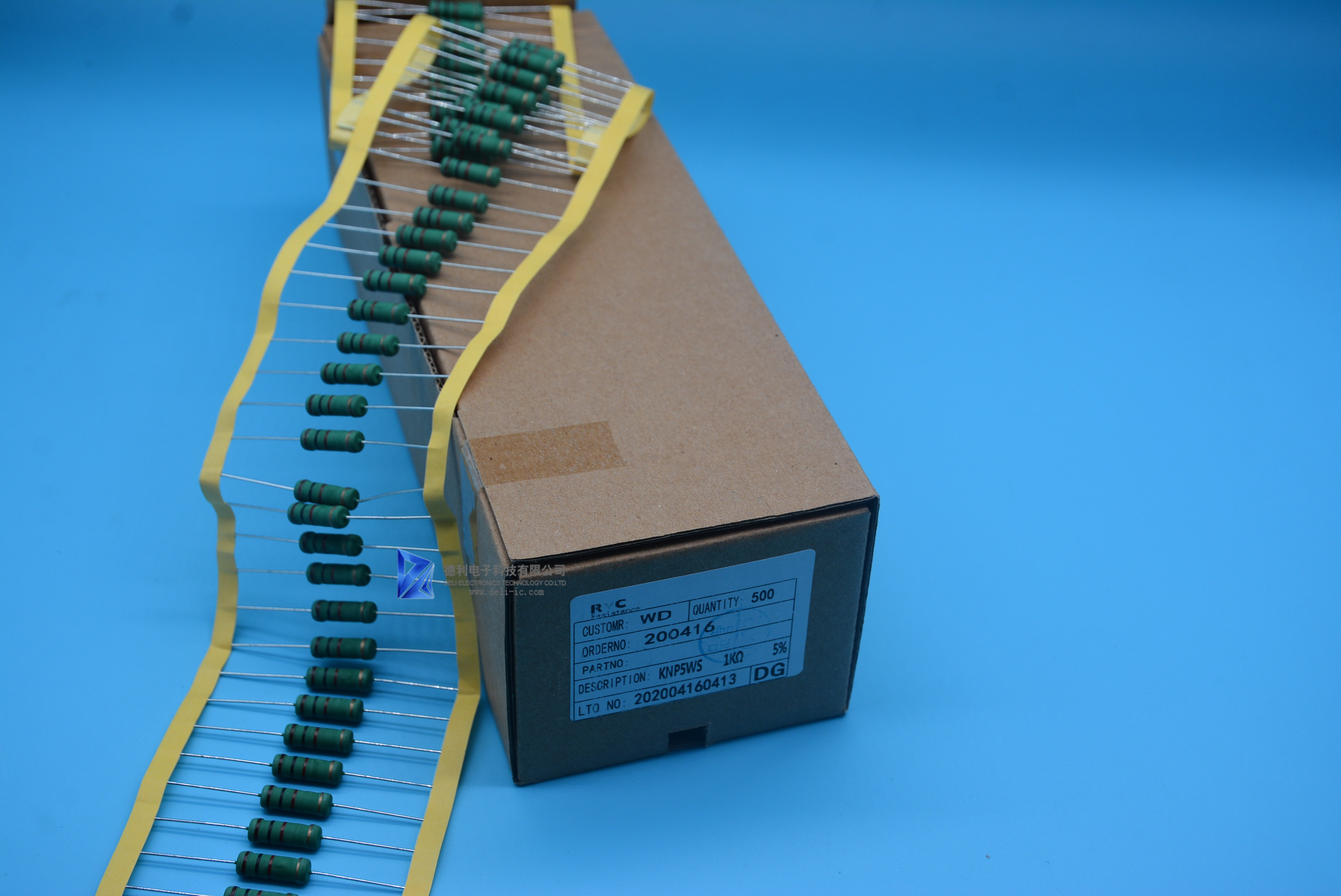 Tubular Wire Wound KN 500V 5W DIP Power Resistors KNP5WS