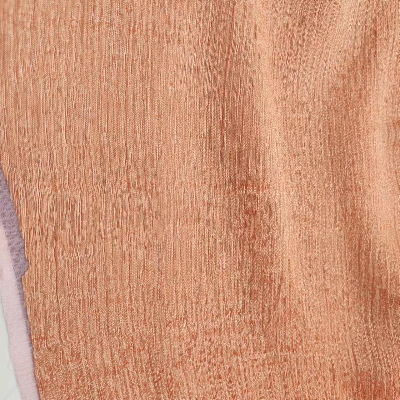 100% Polyester Breathable Chiffon Fabric Sparkling Crinkle 30DX68D