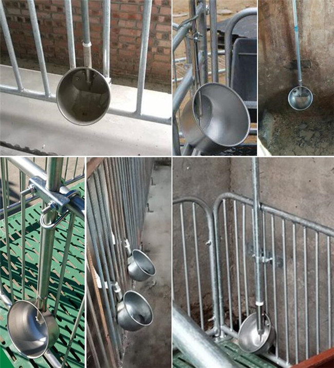 304 Stainless Steel Drinking Bowl Water Feeding Through Pig Water Drinkers