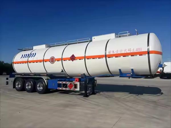 CIMC Stainless Steel LNG Gas With Single Or 2/4 Optional Compartment Cryogenic