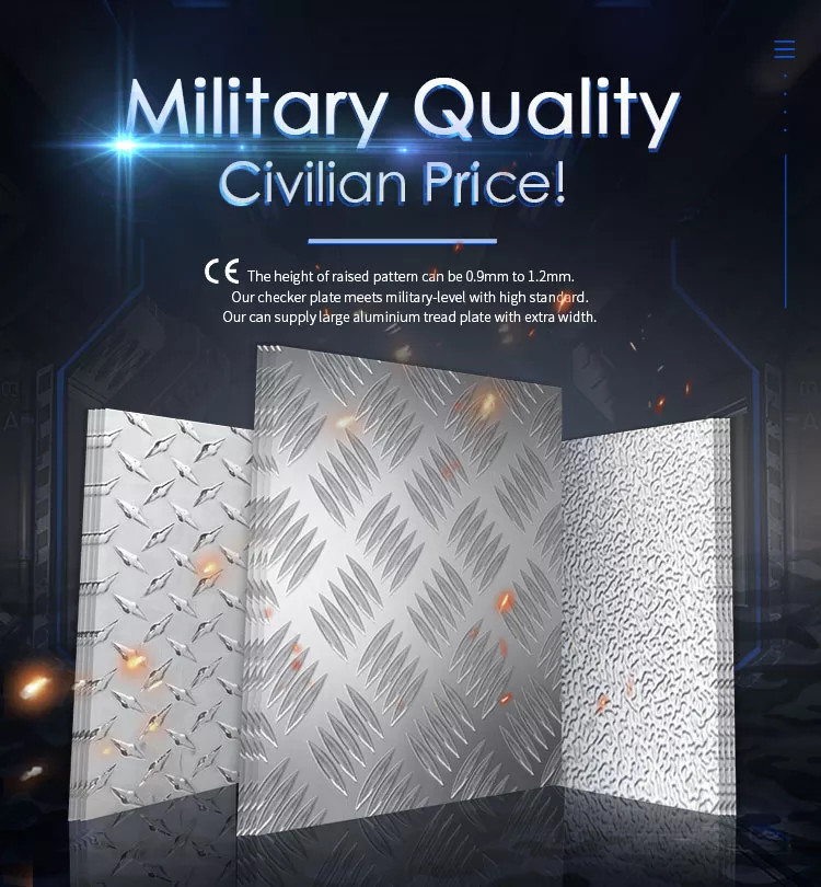 5754 Aluminum Sheet 5 Bar 5mm 4x8 Sheet Aluminum Diamond Plate Embossed Aluminum Sheet Roll