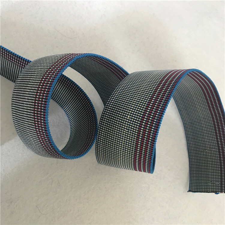 Blue Color Sofa Elastic Belt Rubber Good Elongation / Elastic Webbing For Chair Seats
