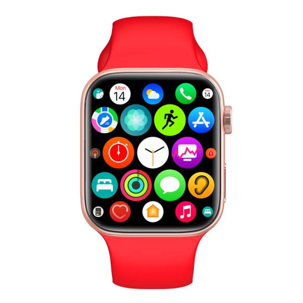 Stainless Steel Bright Shell Smart Wristband Watch 200mAh Battery T900 Pro Max