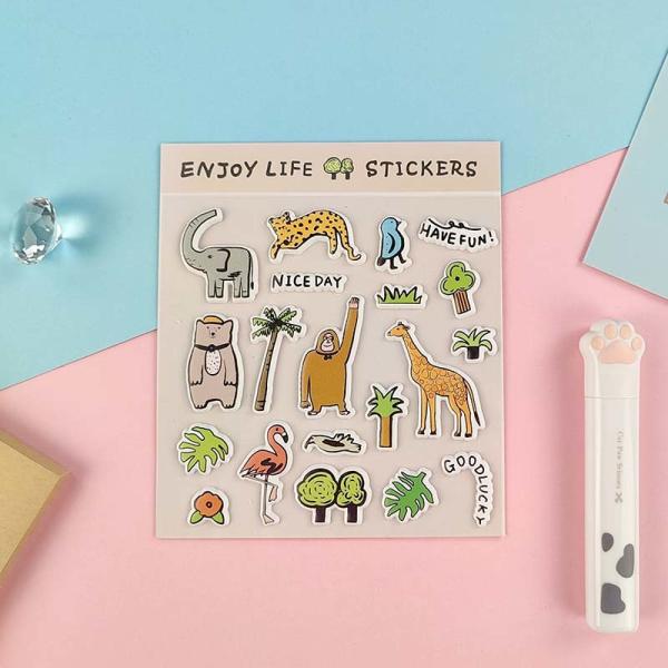 2mm Cartoon Sticker Sheet Activities Gifts Appreciation Stickers For Kindergarte