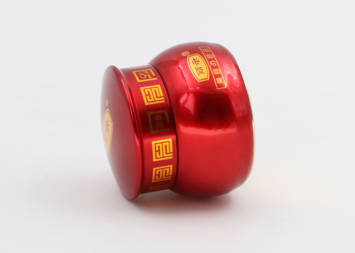 Outer Aluminum Skin Cream Containers Beautiful Cosmetic Packaging Red Color