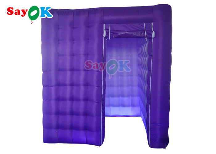 Double Stitching LED Light Inflatable Photo Booth For Film Events