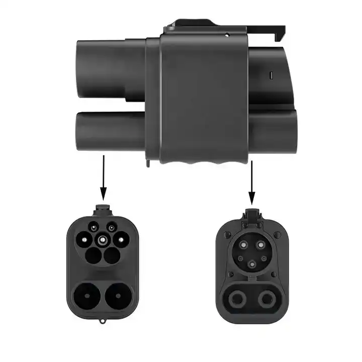 CCS2 To CCS1 Adapter DC fast EV Charging station combo 2 to combo 1 Adapter Electric Vehicle Charger Connector