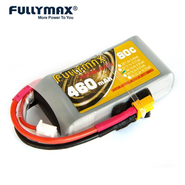 460mah 14.8v Lipo 4s Rc Car Battery 80c For Rc Aircraft Drone Airplane Lipo