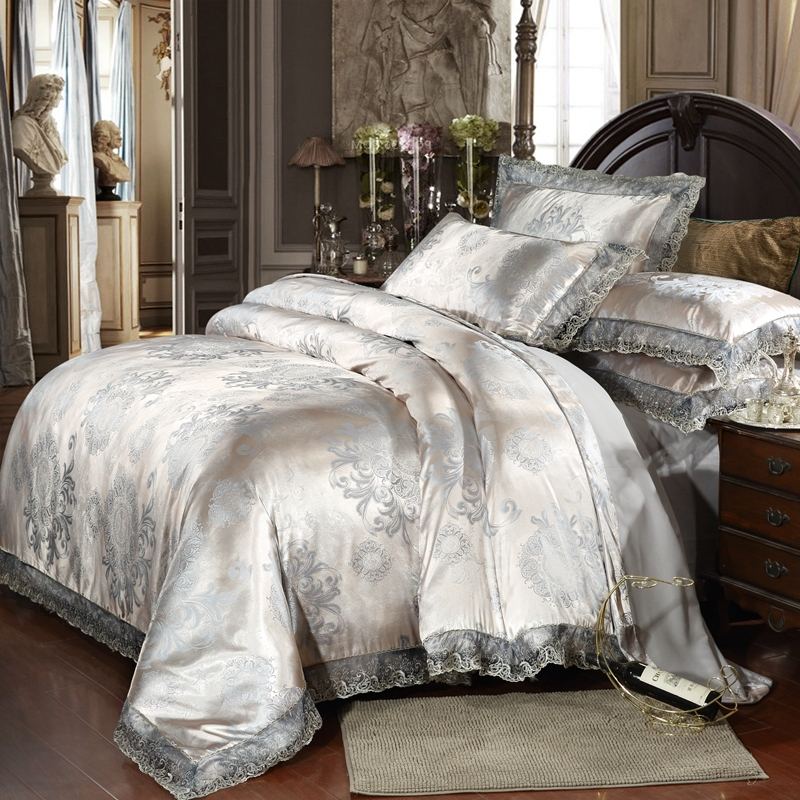 4pcs Colorful Microfiber Printed Queen Bedding Sets for Hotel Luxury and Comfort