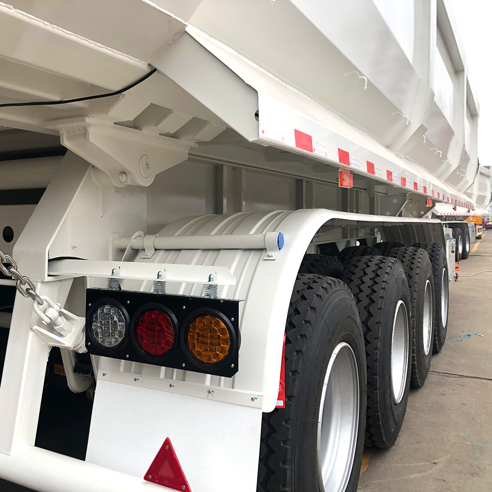 CIMC new brand 350CC 2 3 4 Axle Motorized Tipper Cargo Tricycle Motorcycle Dumper Cargo semi trailer
