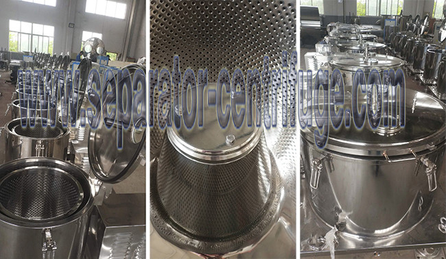 PPTD Series Vertical Basket Centrifuge For Alcohol Extraction