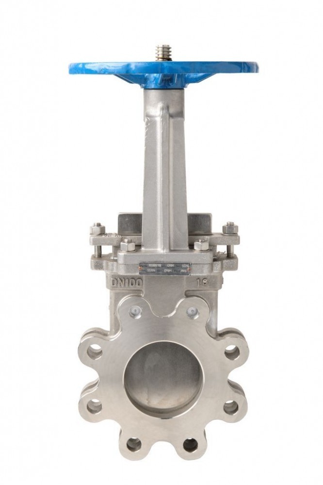 Lug Pneumatic Knife Gate Valve AC220V DN50 304 Stainless Steel ANSI Pneumatic Knife Gate Valve Slurry Knife Gate Valve