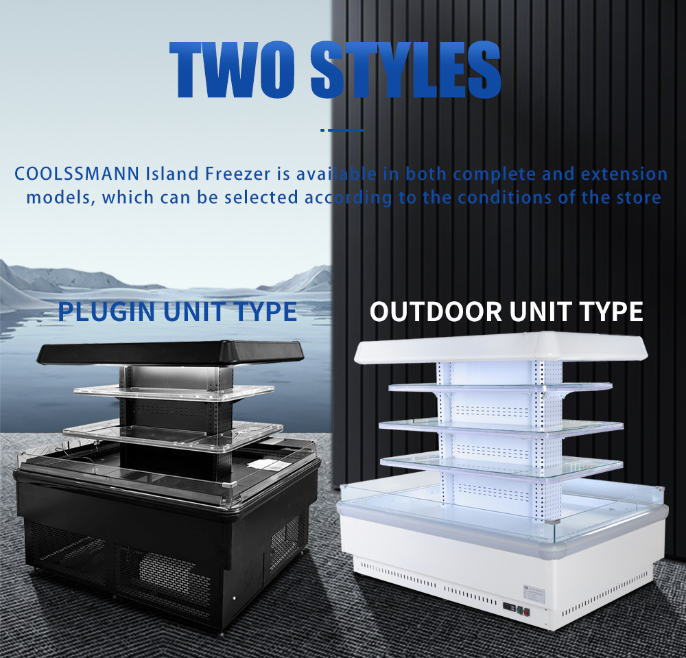 Mini Half Height Food Display Cooler Multideck Beverage Cabinet Refrigerated Case