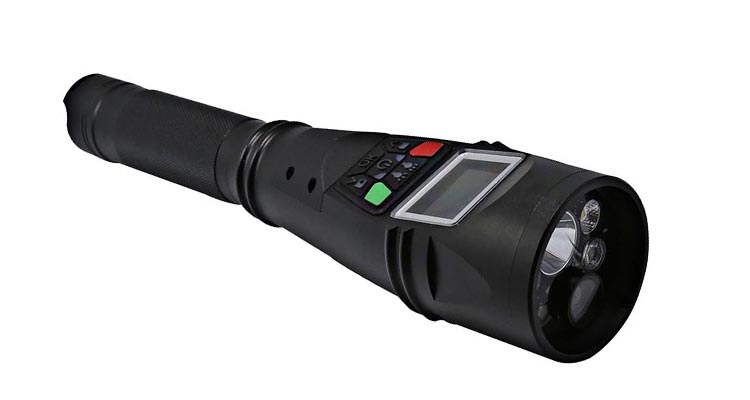 IP66 Rechargeable led DVR Camera flashlight HD 1080P torch camcorder with LCD screen WiFi and GPS