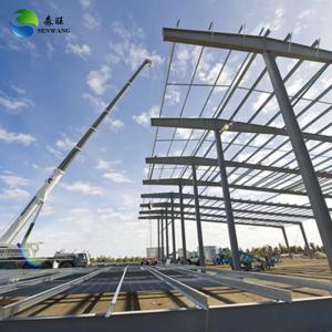 China Highly Waterproof Steel Frame Warehouse with Customizable Roof Pitch and One-Stop Service on sale