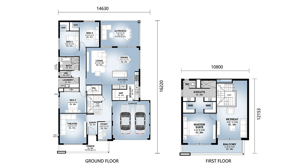 3 Bedrooms Luxury Prefab Houses Light Steel Frame Hosue Kits