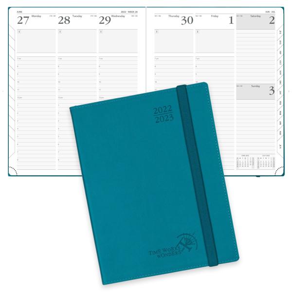 Quality 10.5X8.5inch Classic Weekly Planner With Monochrome Hourly Schedule for sale