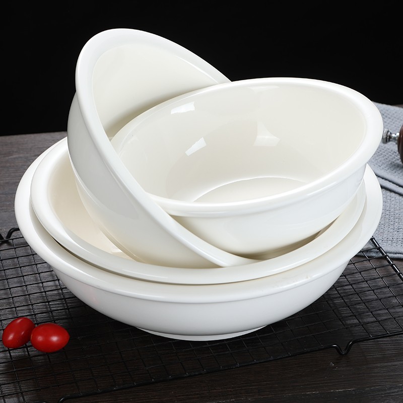 Restaurant Porcelain Rice Bowls Chinese Porcelain Soup Bowls