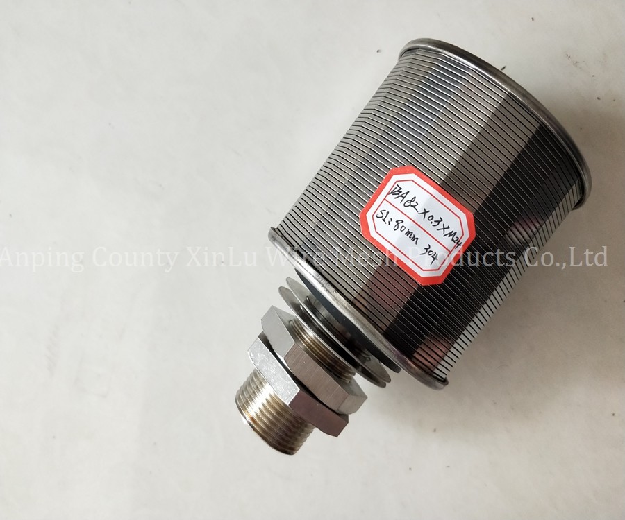 Titanium 82mm Double Head Wedge Wire Johnson Screen Nozzle With M32mm For Mixed Bed Filter