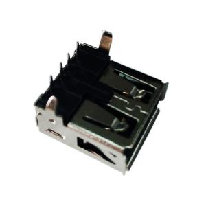 AU-Y1005-2-R USB 2.0 A/F DIP 90° Connector for PCB Mount LPUSB1001