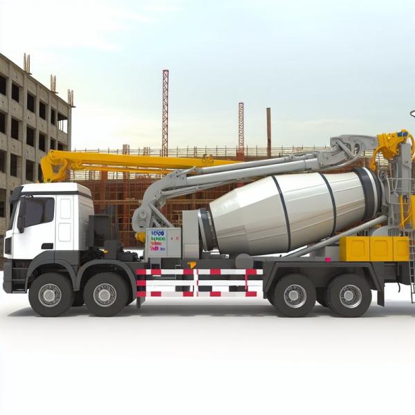 1580mm Filling Height 130m3/H HB39K 39m Truck Mounted Concrete Pump