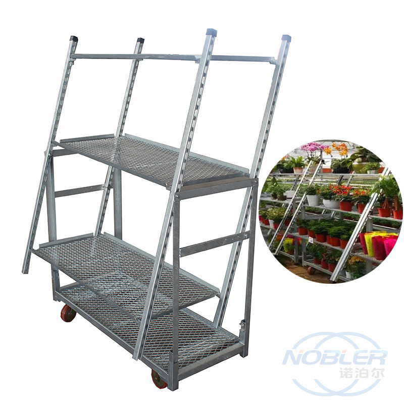 Flower Transport Danish Flower Trolley Cc Plant Rack With Wheels
