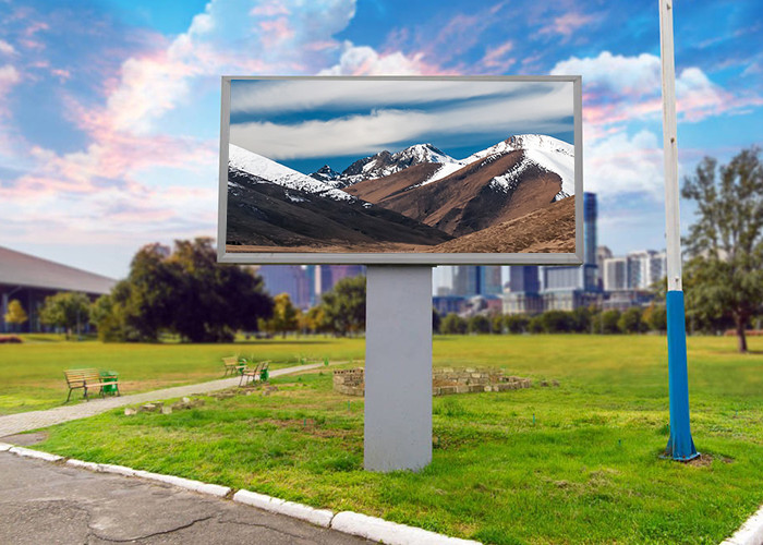SMD 3 In 1 Digital Advertising Billboard 10mm Pixel Pitch Thin Panel