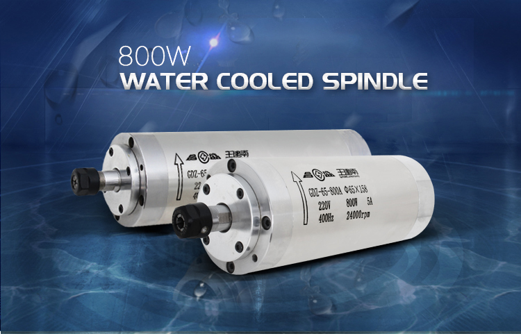 800W Water Cooled Spindle Motor for Wood Engraving Machine Durable and Long-Lasting