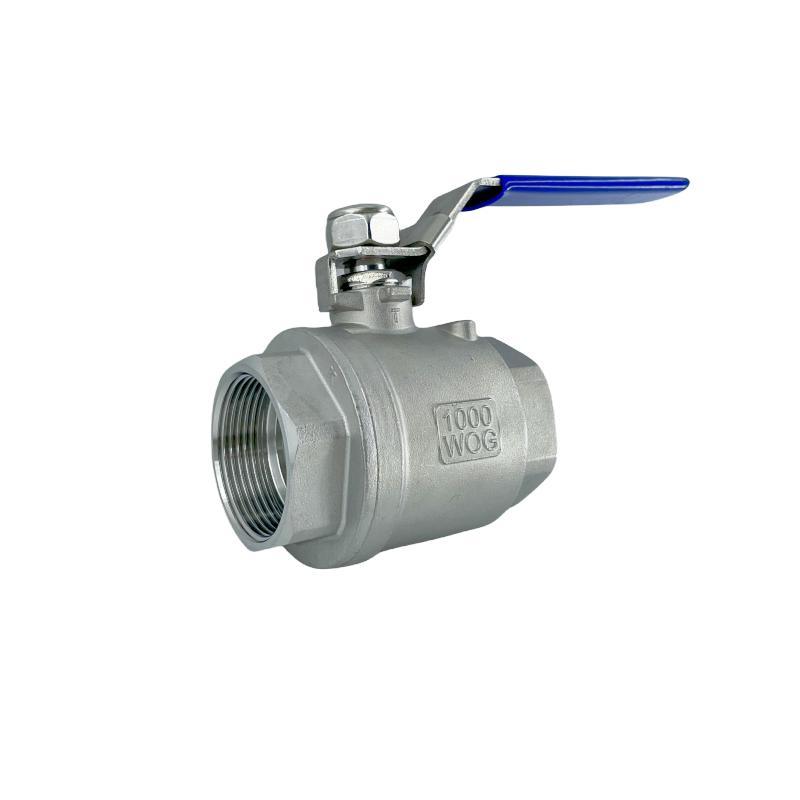 Stainless Steel Two-Piece Ball Valves Are Available in 201/304/316/Wcb Specifications