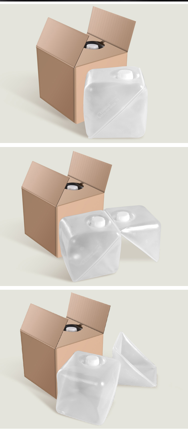 UMETASS LDPE Collapsible 20 Litre Plastic Jerry Can Eco Friendly Custom