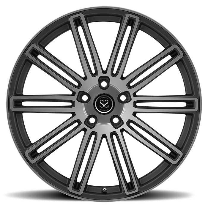 black machine face aluminum alloy 1 pc forged car wheels rims