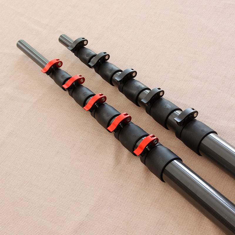 3K Twill Glossy Carbon Fiber Telescoping Pole For Window Cleaning