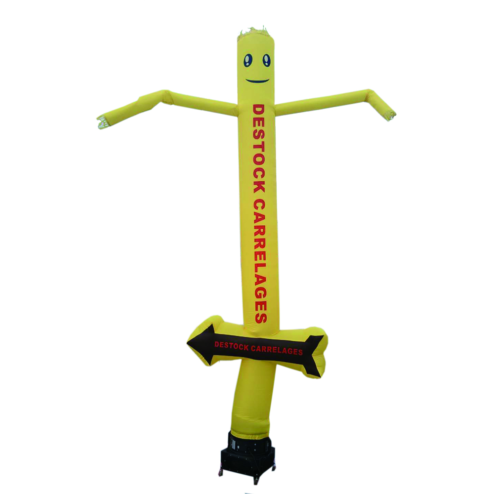 3 m Cudtomized Logo advertising inflatable sky dancer one legged Outdoor activity air dancer with engine