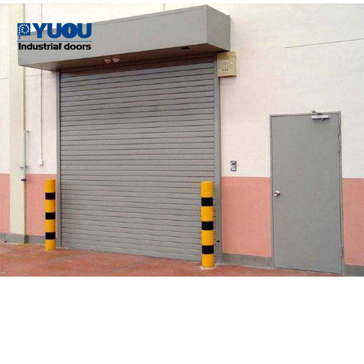 Industrial Commercial 12m/Min Rolling Steel Shutter Door Self Storage Manual Galvanized Slat