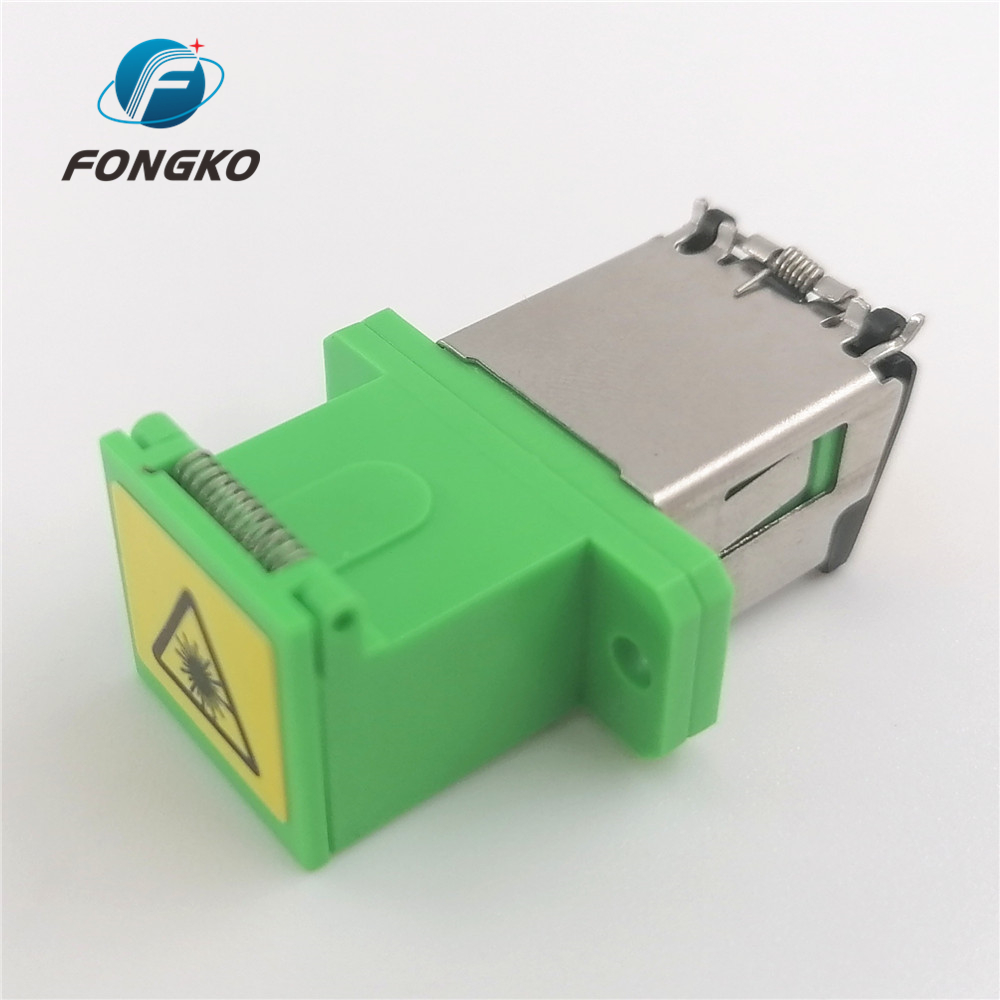 Both Two Side Auto Shutter Adaptor Plastic Metal APC SC/APC Fiber Optic Adapters