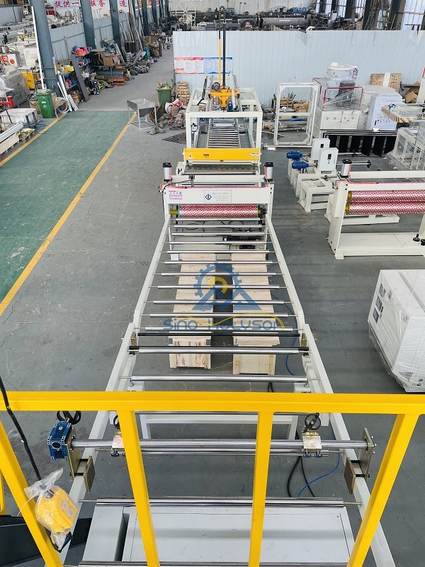 2440mm Length PVC Artificial Marble Sheet Machine extrusion line With ABB Inverter
