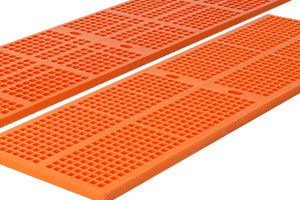 Iron Ore Pu Vibrating Linear Screen Mesh Mine Sieve Trommel Shale Shaker Banana Screen