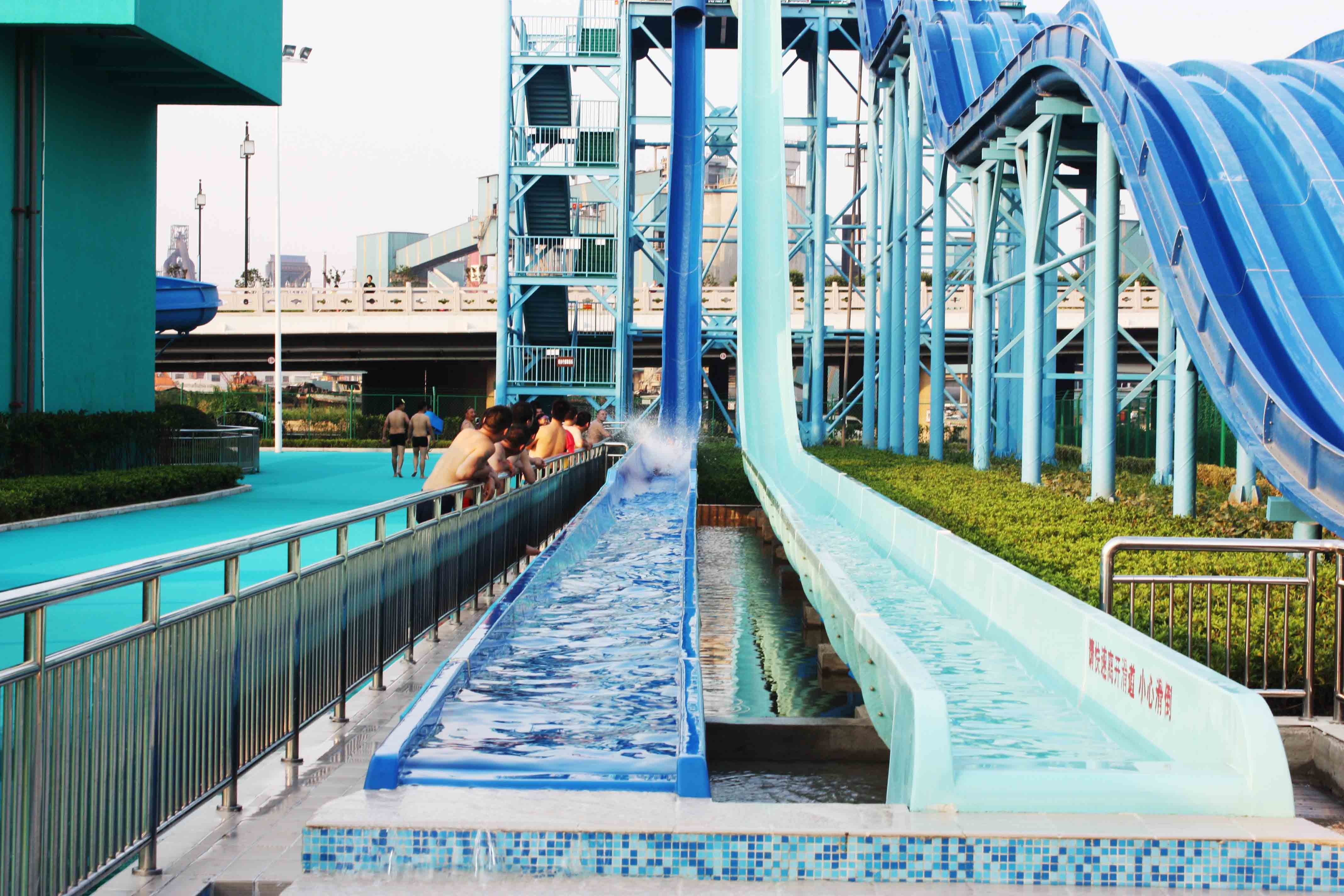 High Speed Slide / Adult Water Plastic Slide for Adventure Water Park / Customized Water Slide