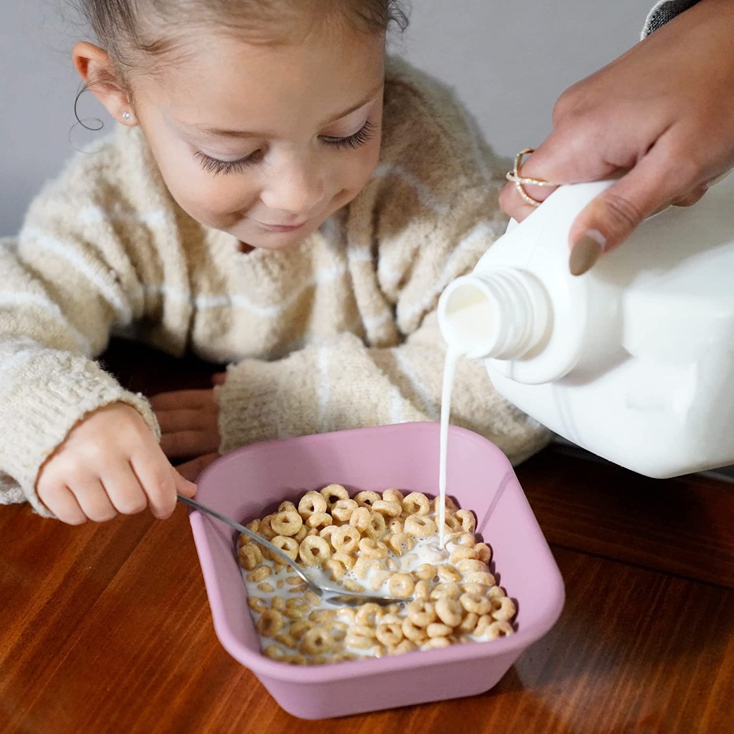 Thickened Weaning Silicone Baby Bowls Tasteless Heatproof Non Slip